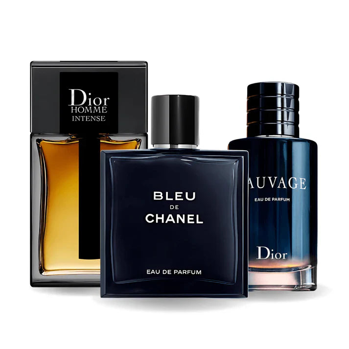 SAUVAGE DIOR, BLEU DE CHANEL, DIOR HOMME INTENSE